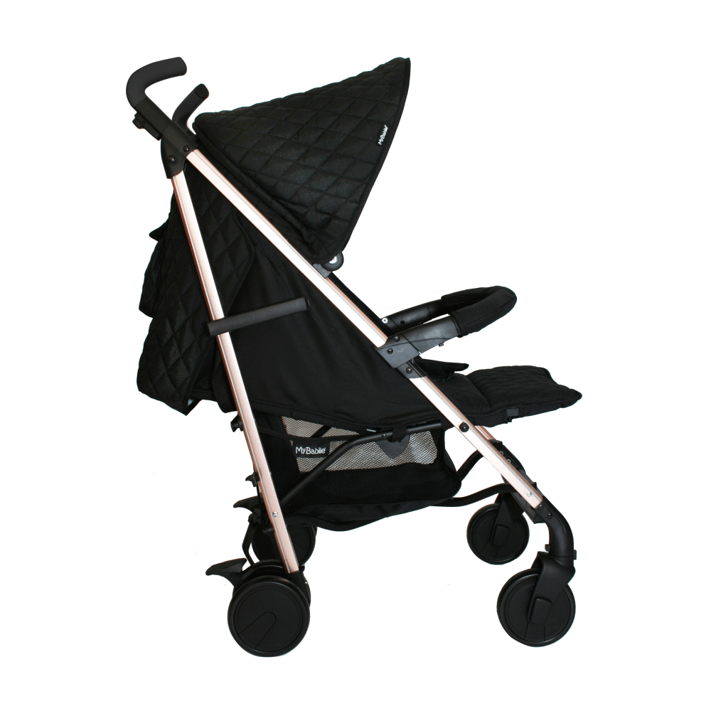 My Babiie MB51 Billie Faiers Quilted Stroller - Rose Gold Black
