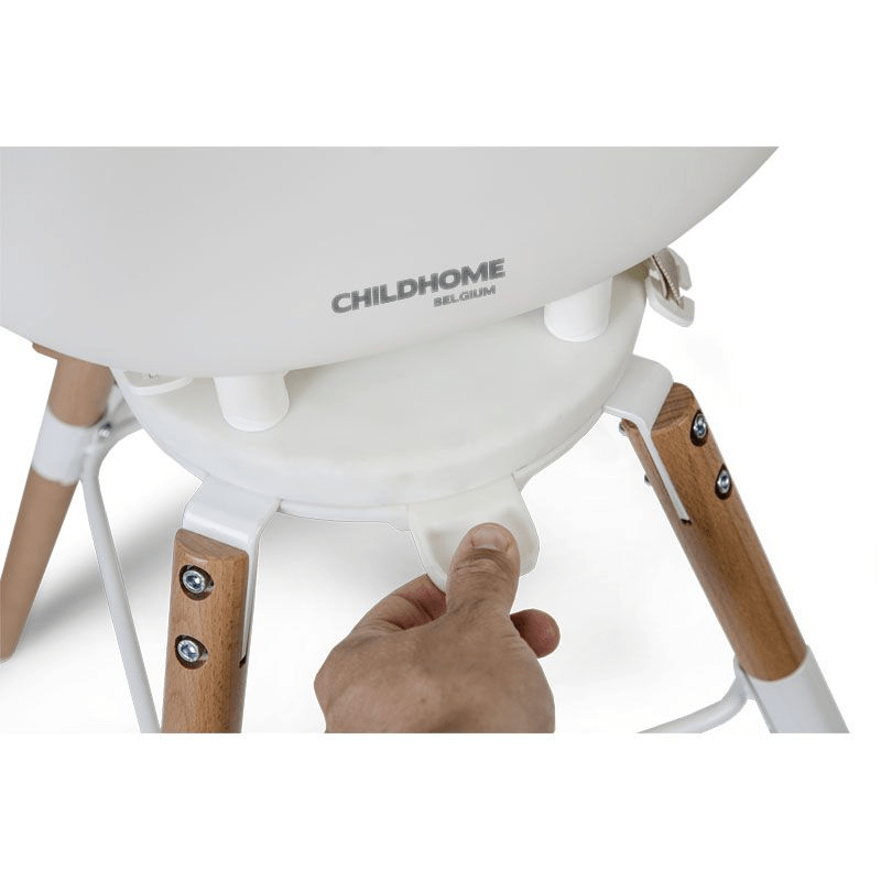 Childhome Evolu ONE.80deg Highchair - White