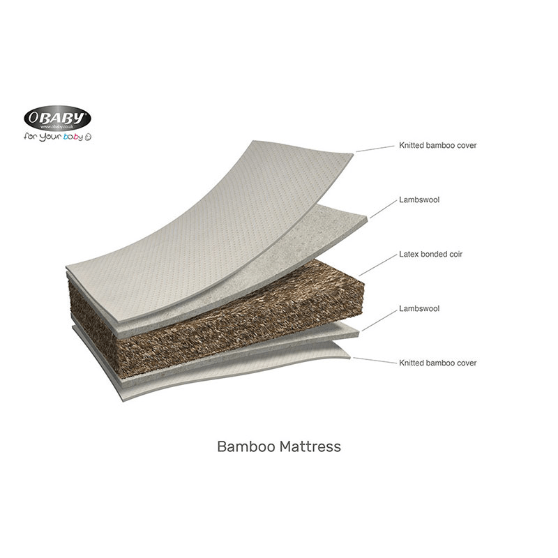 Obaby Natural Coir/Wool Mattress - 140 x 70 cm