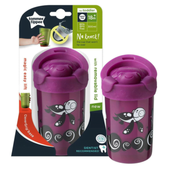 Tommee Tippee No Knock Cup with Removable Lid - Purple